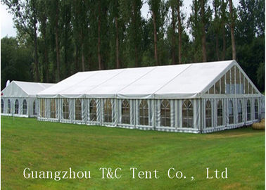 500 People Outdoor Waterproof Tent , White Commercial Event Tents None Interior Pole