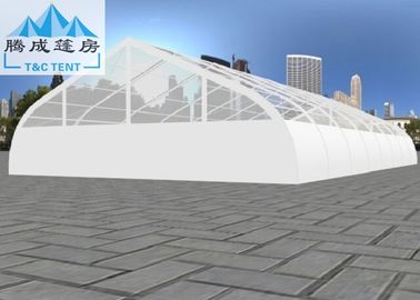barraca de alumínio do quadro do espaço livre da curva do PVC do branco de 20x40m para 500 pessoas do vento de Seater do casamento resistente
