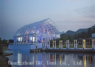 Barraca do partido do restaurante ou do jardim 20x40, barraca exterior do evento do espaço livre com o telhado transparente do PVC