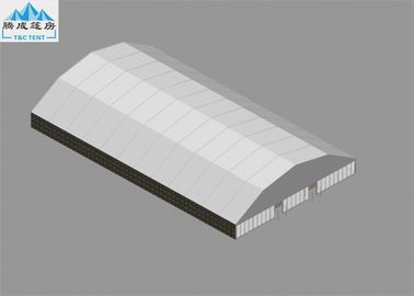 35x60M curvou as barracas impermeáveis do dossel da parede branca do PVC, barracas exteriores do evento grande para partidos